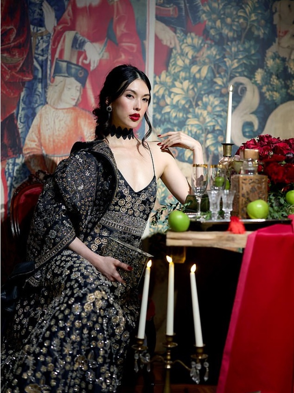 ALICE + OLIVIA DOMENICA EMBELLISHED GOWN - Picture 7 of 17